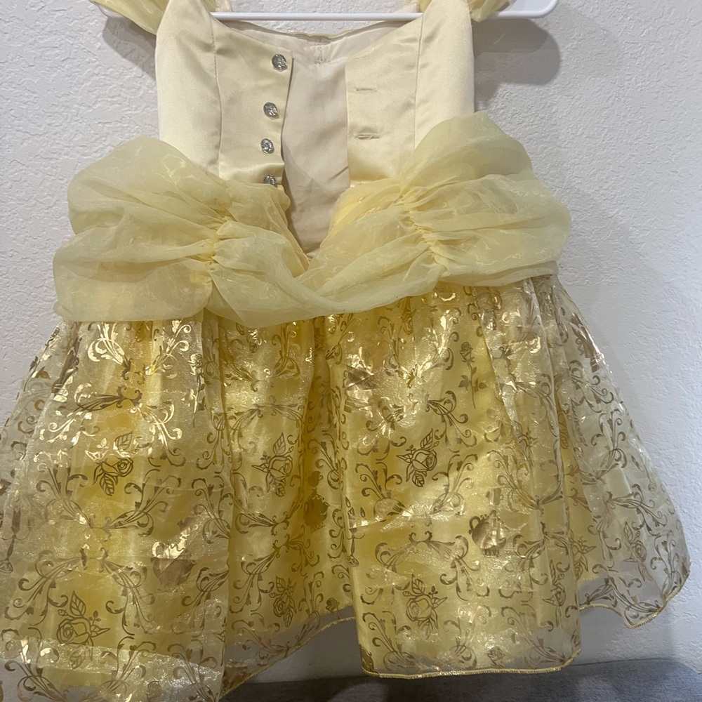 Disney belle Golden Princess Dress for Kids - Picture 8 of 9